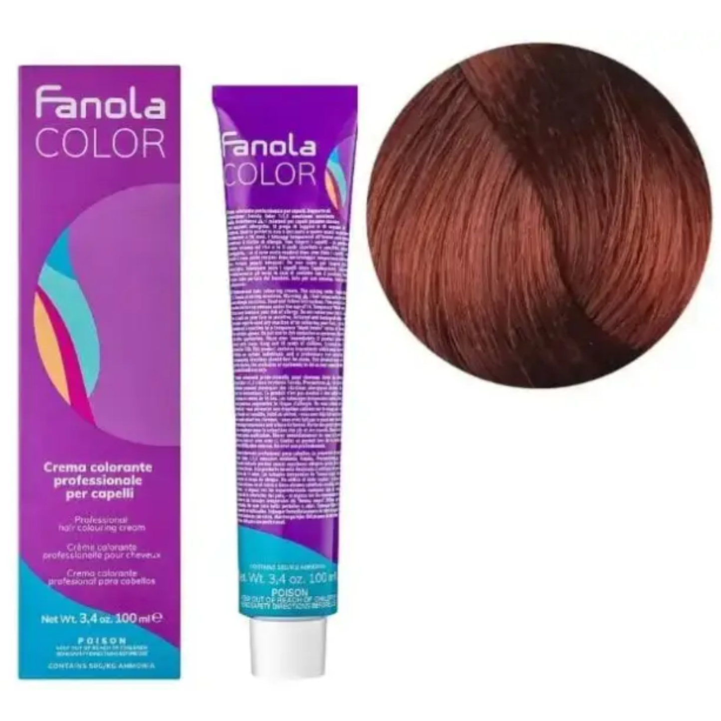 Крем-фарба для волосся Fanola №7/4 Medium Blonde Copper 100 мл