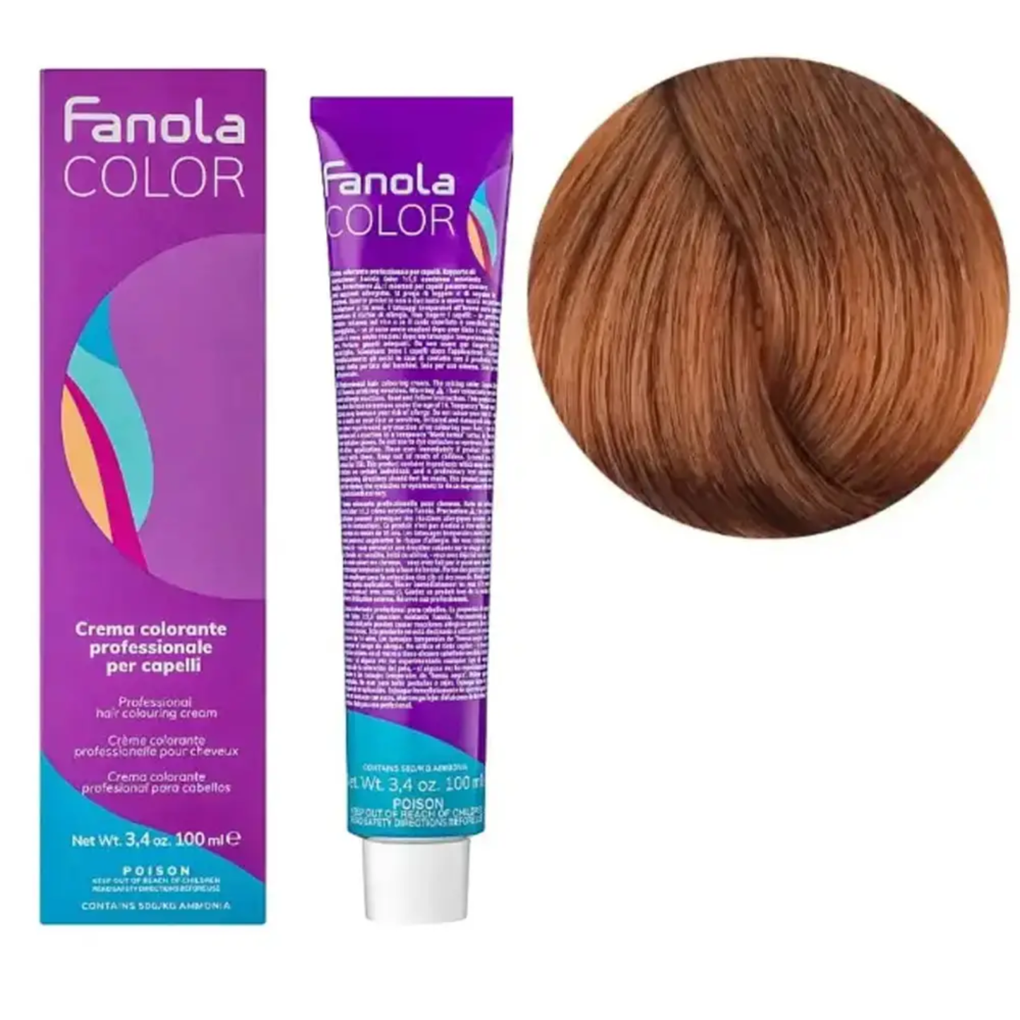 Крем-фарба для волосся Fanola №8/34 Blond Clair 100 мл
