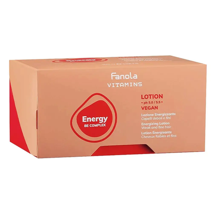 Ампули-лосьйон проти випадіння волосся Fanola Vitamins Energy Anti Hair Loss Lotion, 12х10 мл