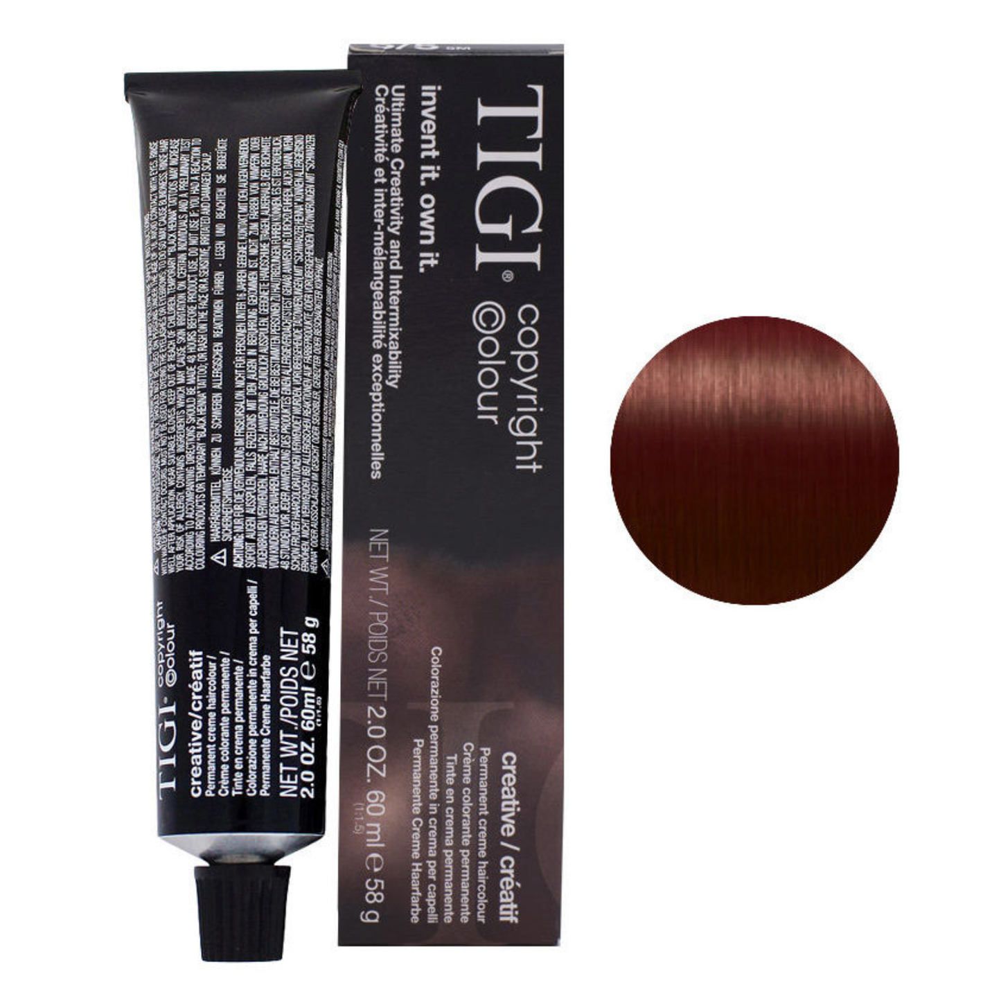 Фарба Tigi Creative 5/5 Light Mahogany Brown, 60 мл