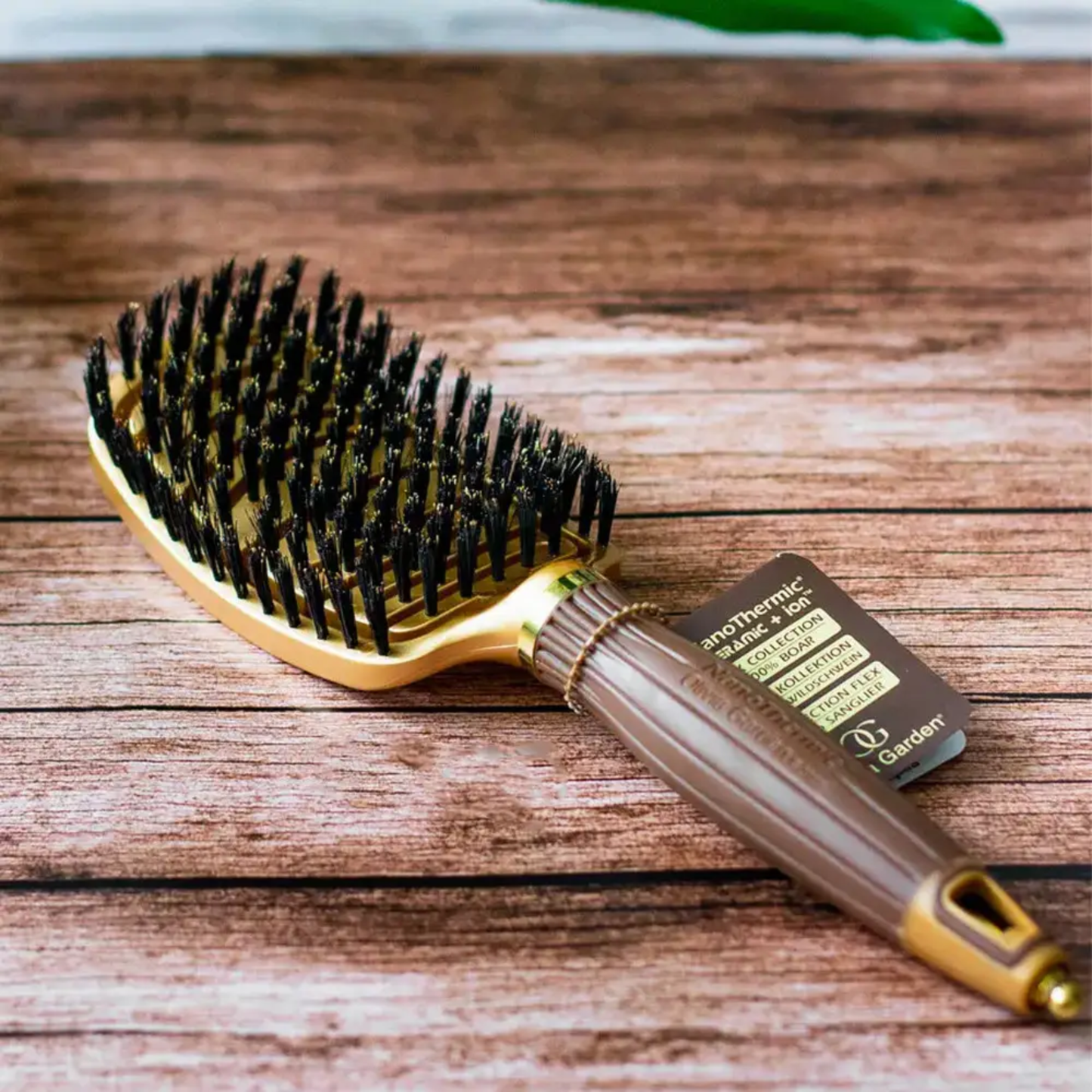 Щітка для волосся Olivia Garden Ceramic+Ion Nano Thermic Flex Boar з натуральною щетиною
