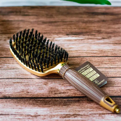 Щітка для волосся Olivia Garden Ceramic+Ion Nano Thermic Flex Boar з натуральною щетиною