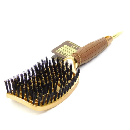 Щітка для волосся Olivia Garden Ceramic+Ion Nano Thermic Flex Boar з натуральною щетиною