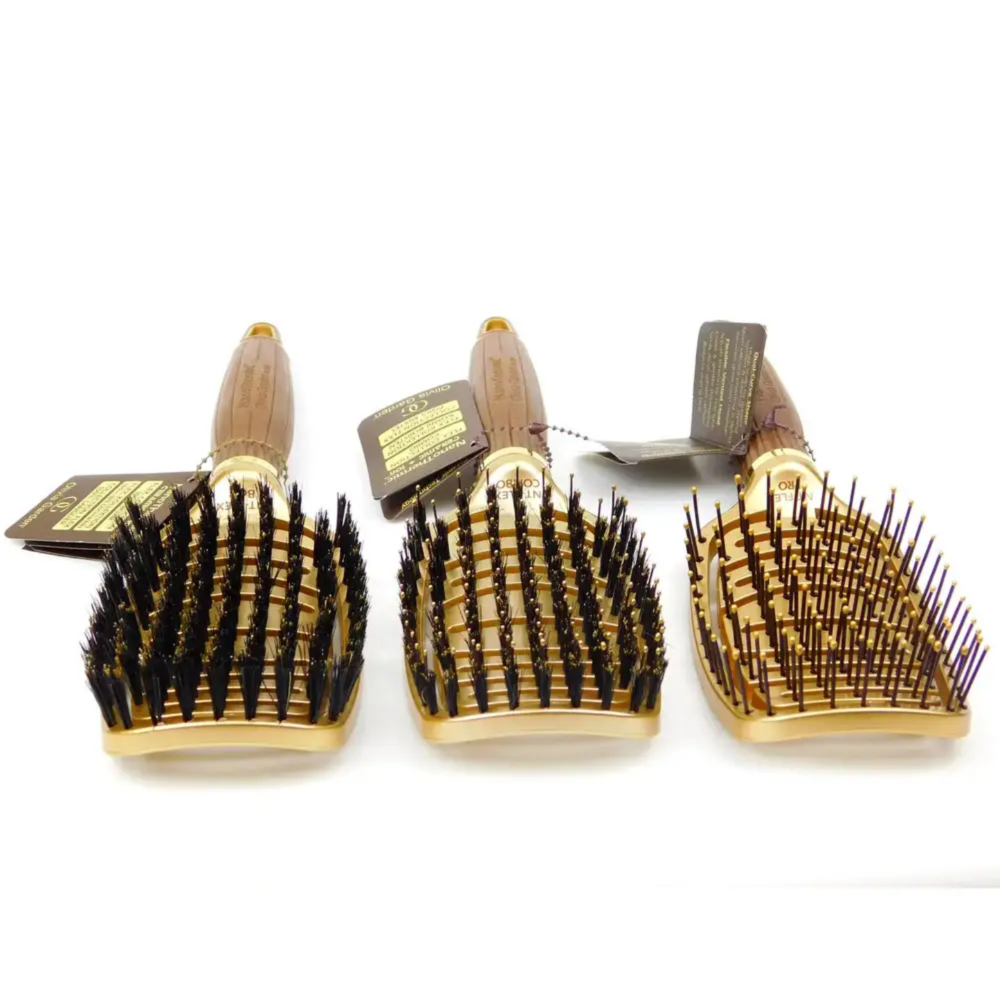 Щітка для волосся Olivia Garden Ceramic+Ion Nano Thermic Flex Boar з натуральною щетиною