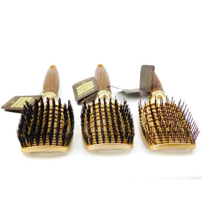 Щітка для волосся Olivia Garden Ceramic+Ion Nano Thermic Flex Boar з натуральною щетиною