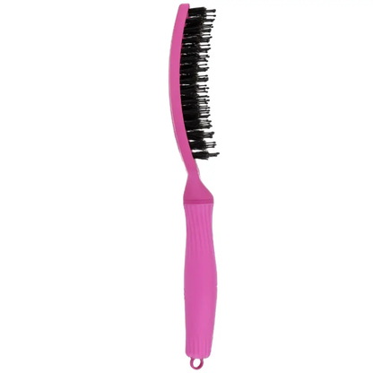 Щітка для волосся Olivia Garden Finger Brush Boar&Nylon ThinkPink Neon Pink