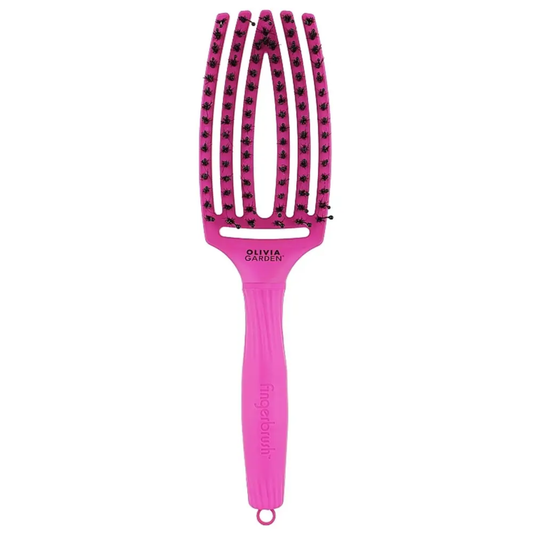 Щітка для волосся Olivia Garden Finger Brush Boar&Nylon ThinkPink Neon Purple