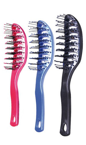 Ергономічний дизайн: Щітка Eurostil Curved Vent Brush Colors для комфортного використання
