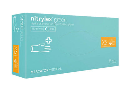 Рукавички нітрілові салатові NITRYLEX (3,5 г)  100 шт XS