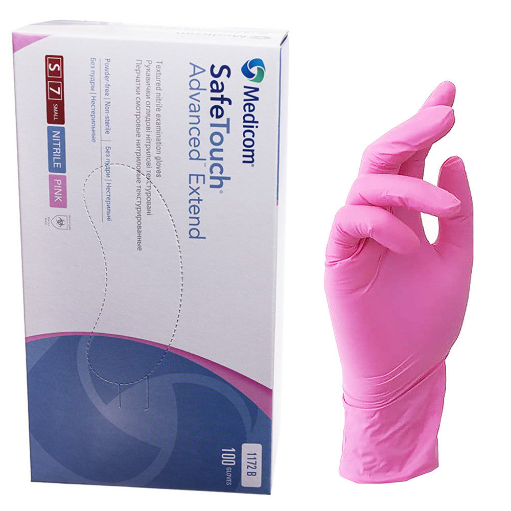 Рукавички нітрілові (чорні) SafeTouch Advanced Black MEDICOM 3,5 г 100шт S