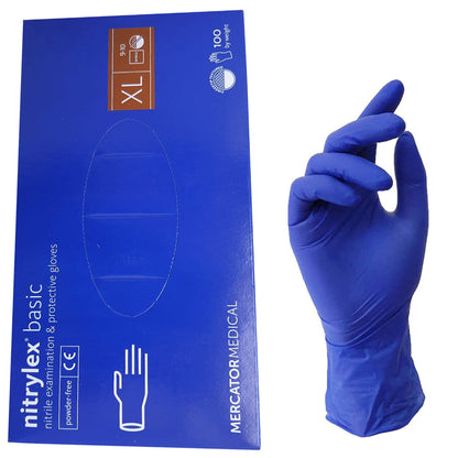 Рукавички нітріловісині  NITRYLEX Basic (3 г) XL 100 шт