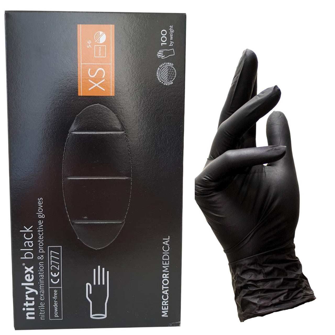 Нитриловые перчатки Nitrylex, (3.7 г.), 100 шт, XS