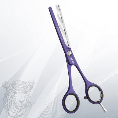 Перукарські ножиці для стрижки Jaguar White Line Pastell Viola прямі