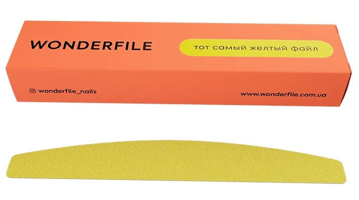 Клейові файли півмісяць Wonderfile 162*24 180 гр, 50 шт