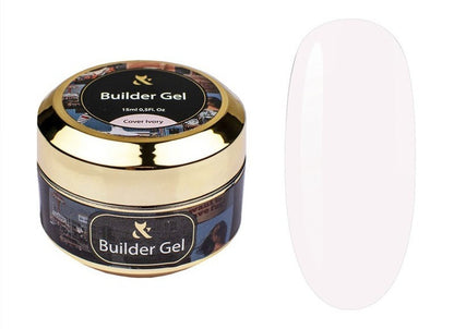 Гель будівельний молочнo-рожевий F.O.X Builder Gel Cover Ivory, 15 мл