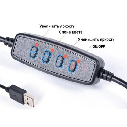 Лампа кільцева RGB d10 (170 діодів) 26 см