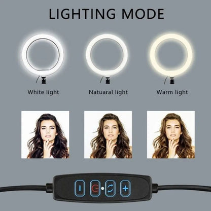 Лампа кільцева RGB d10 (170 діодів) 26 см