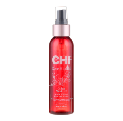 Незмивний спрей-тонік з олією шипшини та кератином Chi Rose Hip Oil Repair & Shine Leave-In Tonic, 120 мл