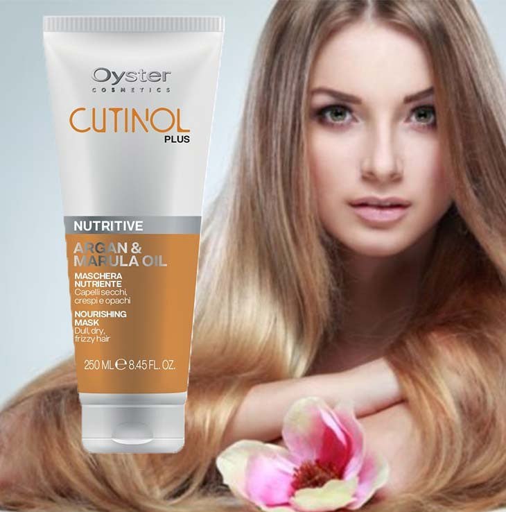 Маска живильна з оліями аргани, марули Oyster Cutinol Plus Nutritive Nourishing Mask, 250 мл