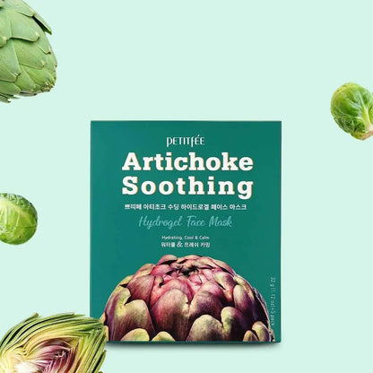 Маска гідрогелева для обличчя Petitfee Artichoke Soothing Hydrogel Face Mask, 1 шт
