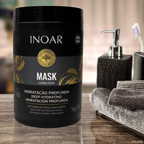 Лiпiдна маска для глубокого зволоження волосся Inoar Macadamia Mascara Mask, 30 мл