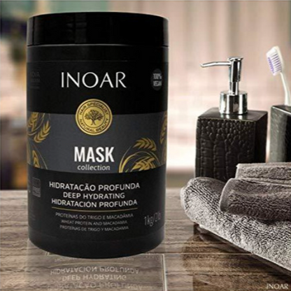 Лiпiдна маска для глубокого зволоження волосся Inoar Macadamia Mascara Mask, 30 мл