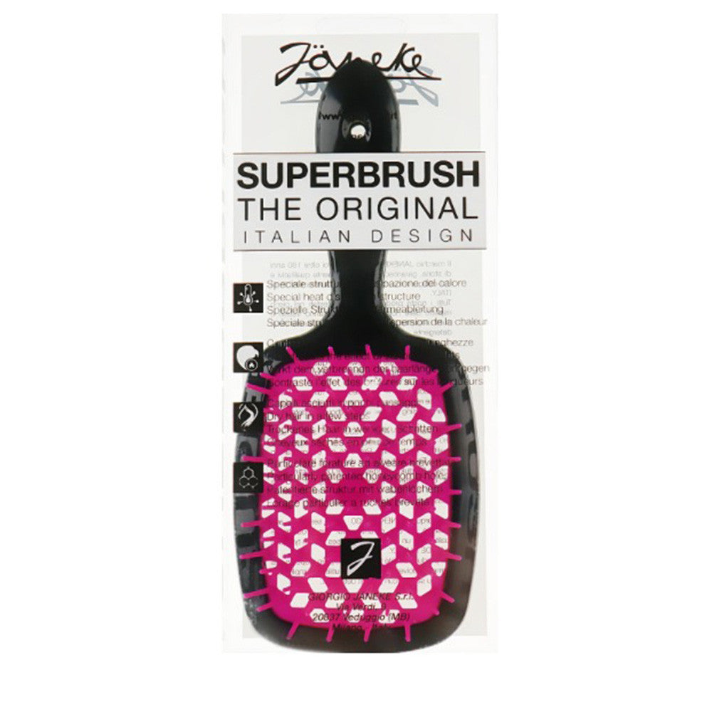 Щітка Janeke Superbrush чорна (малина серединка)