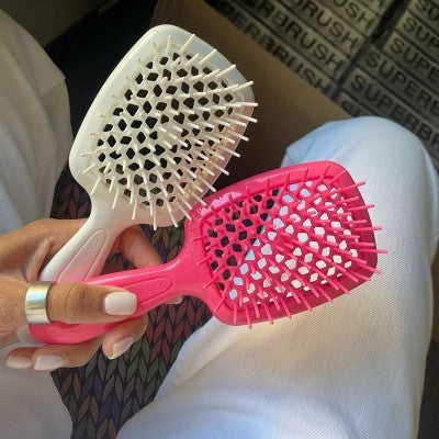 Щітка Janeke Superbrush рожева неон