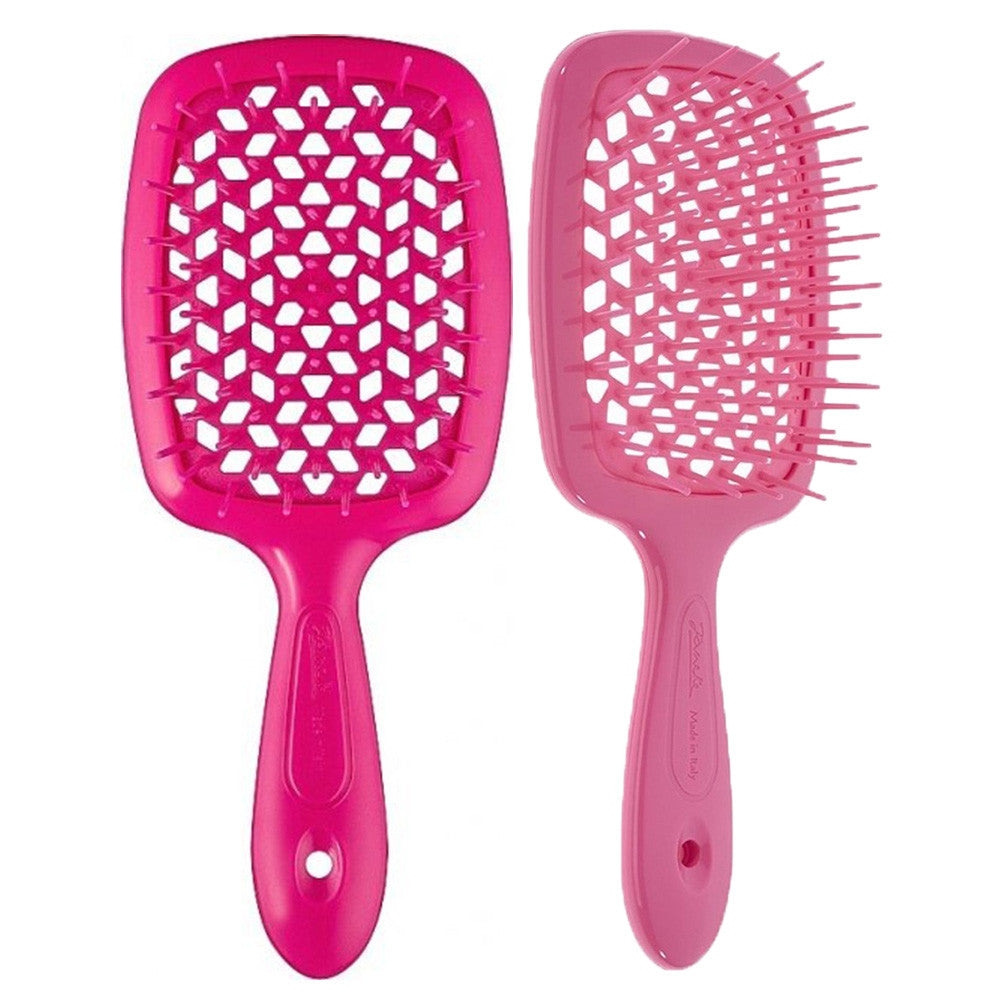 Щітка Janeke Superbrush рожева неон
