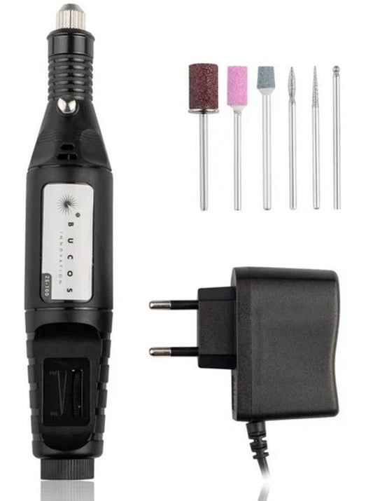 Фрезер-ручка Bucos ZS-100 (20 000 об.) Black + 6 фрез