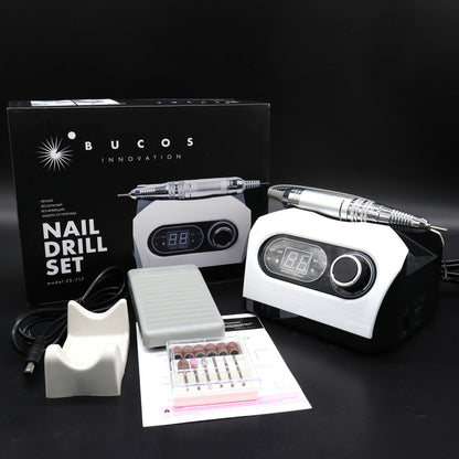 Фрезер Bucos Nail Drill ZS-717 Pro White (35000/65W) укр. інструкція + 6 фрез