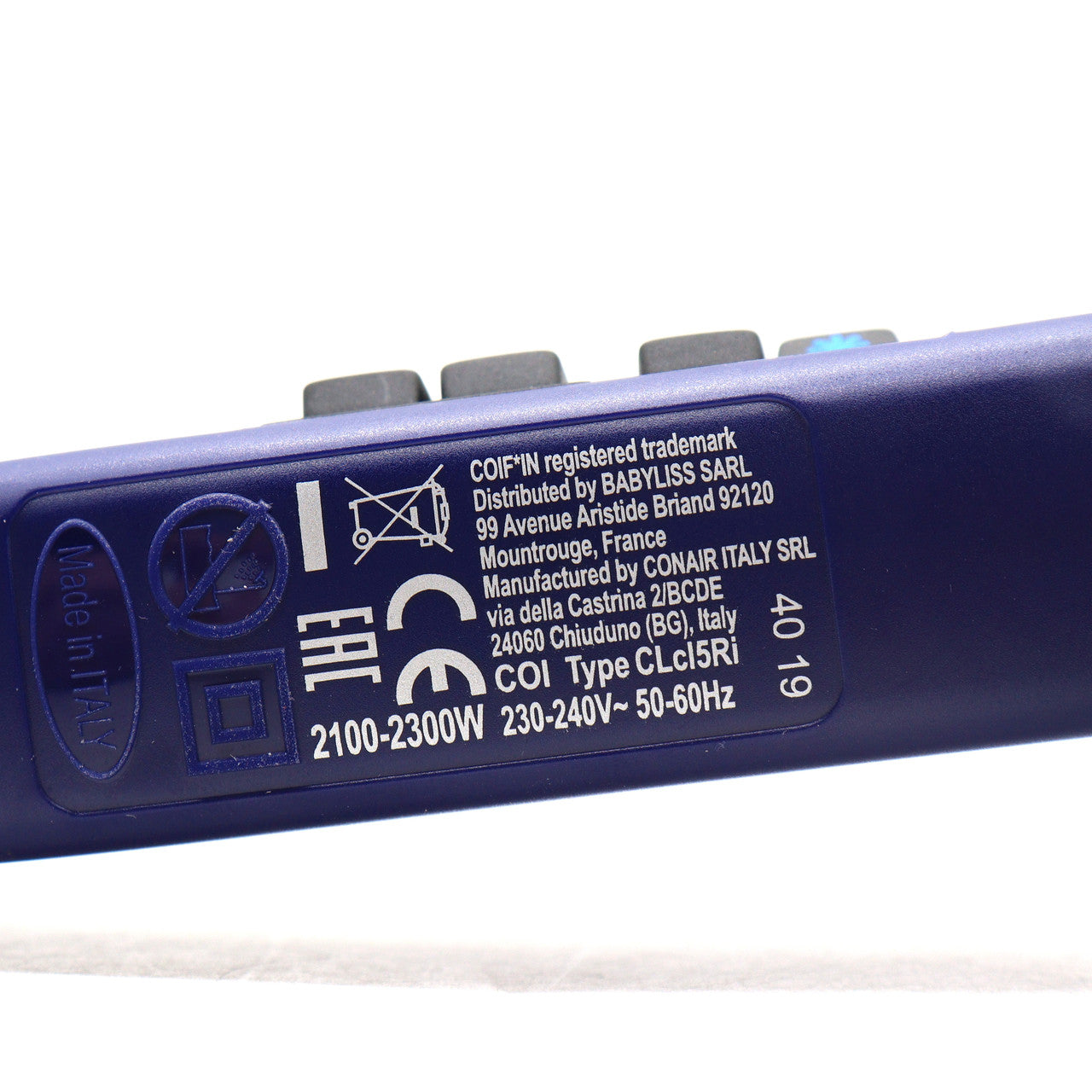 Фен для волосся Coifin CL5 з іонізацією, синій 2300W