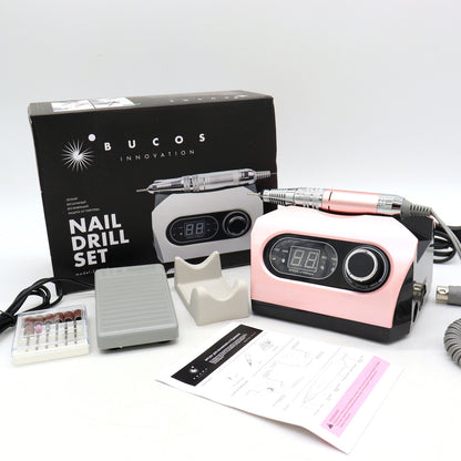 Фрезер Bucos Nail Drill ZS-717 Pro Pink (35000/65W) укр. інструкція + 6 фрез