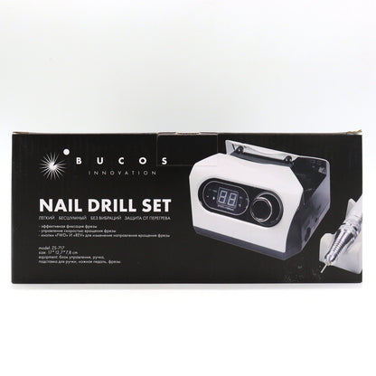 Фрезер Bucos Nail Drill ZS-717 Pro Pink (35000/65W) укр. інструкція + 6 фрез