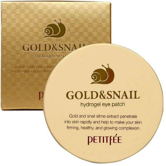 Патчі гідрогелеві під очі Petitfee Gold & Snail 60 шт