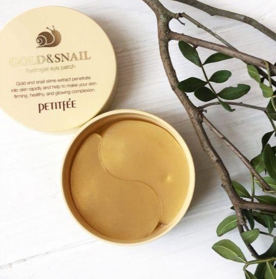 Патчі гідрогелеві під очі Petitfee Gold & Snail 60 шт