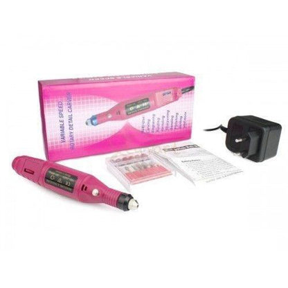 Фрезер-ручка Bucos ZS-100 (20 000 об.) Pastel Pink + 6 фрез