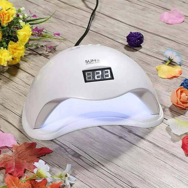 Професійна LED-лампа для полімерізації гелю SUN 5 (2 в 1) LED/UV White 48W