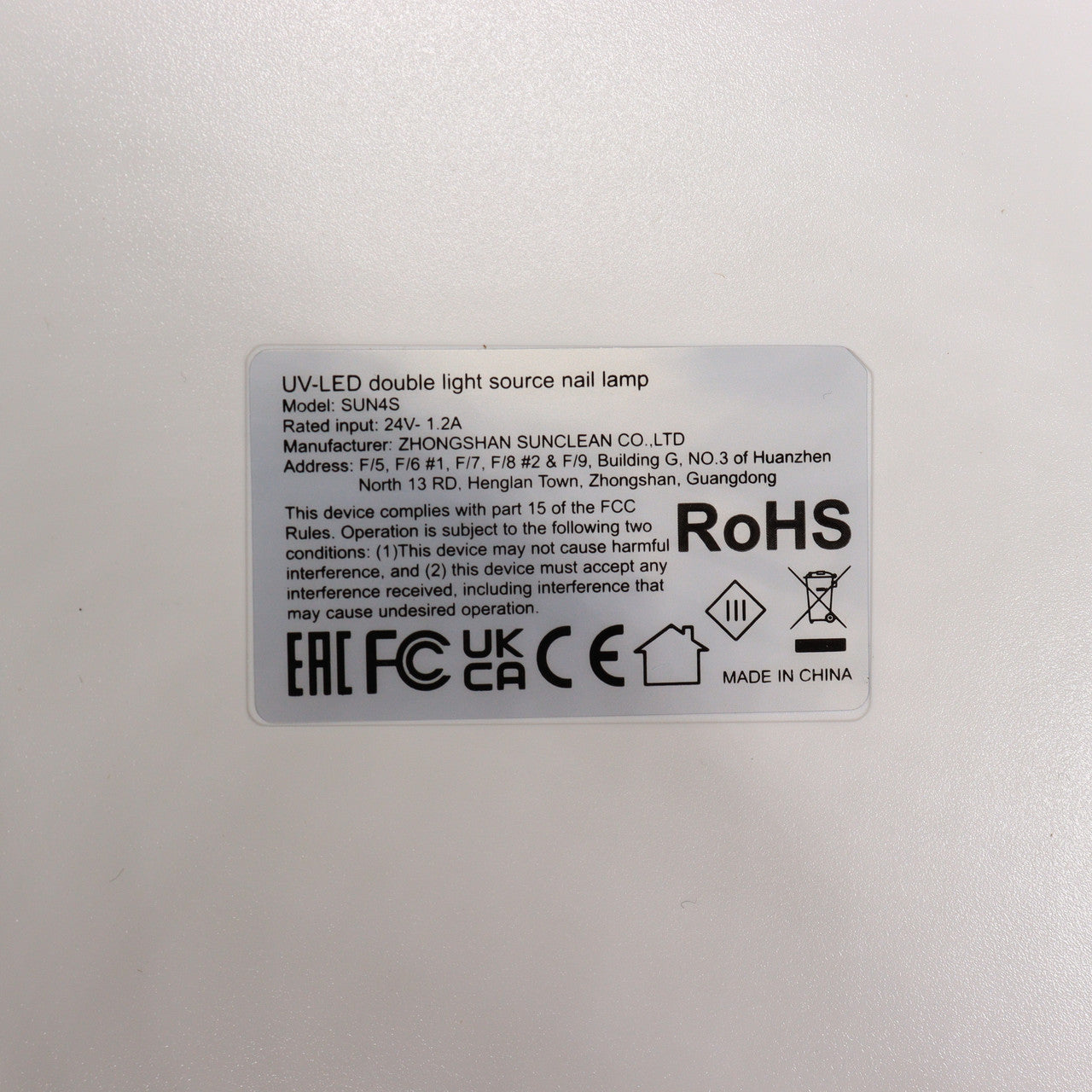 Професійна оригінальна LED-лампа для полімерізації гелю SUNUV  4S LED/UV White&Black Original 48W