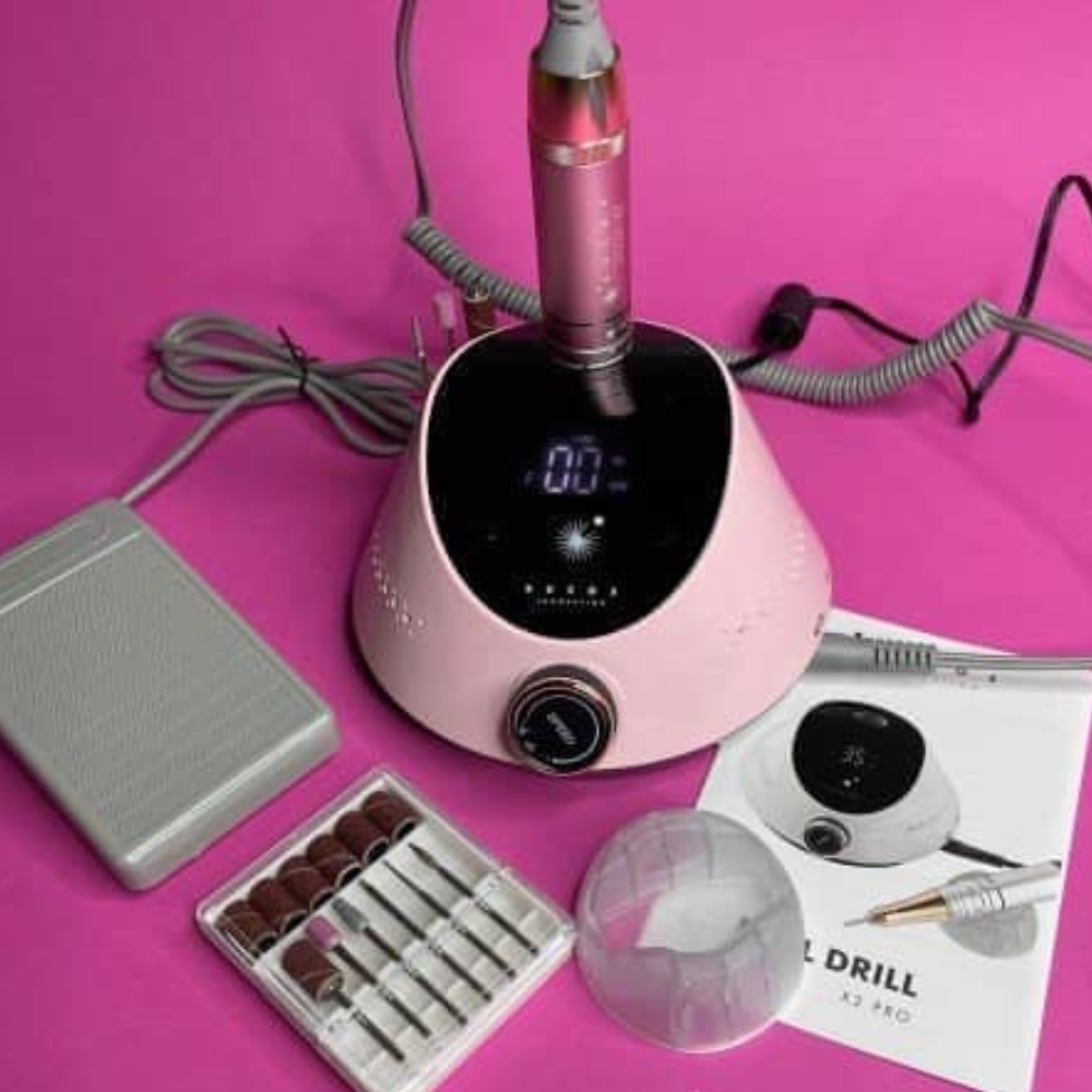 Фрезер для манікюру Bucos Nail Drill X2 Pro Blush Pink 65W/35000 об.