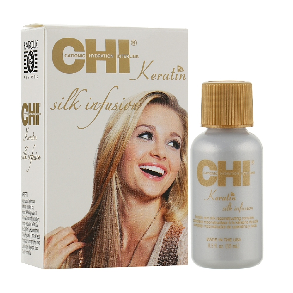 Олія натуральний шовк Chi Keratin Silk Infusion 15 мл