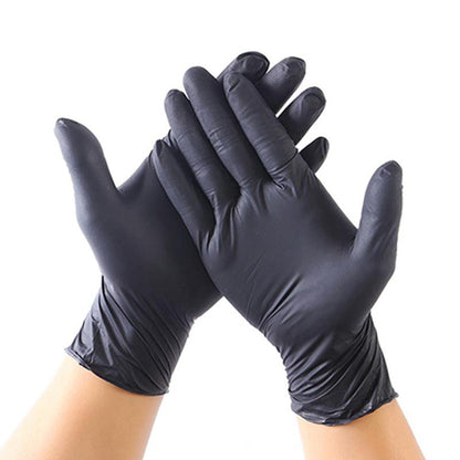 Нітрилові рукавички - Nitrylex®, щільність 4,2 г. - PF Black - Чорні (100 шт), розмір М