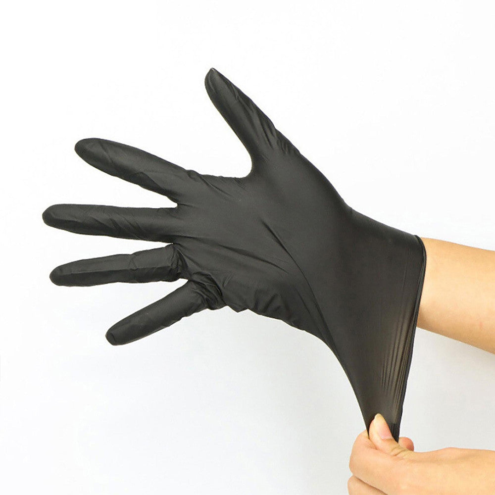 Нітрилові рукавички - Nitrylex®, щільність 4,2 г. - PF Black - Чорні (100 шт), розмір М