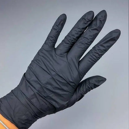Нітрилові рукавички Nitrylex® Black чорні нестерильні, розмір S, (4,2 г.) - 100 шт