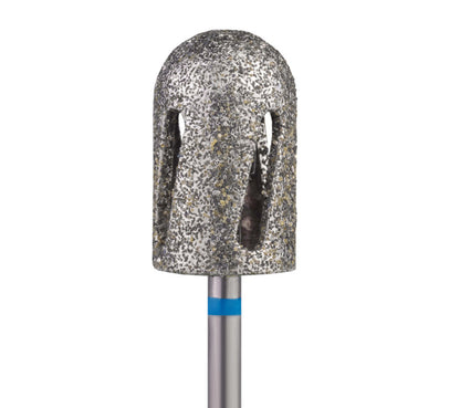 Фреза діамантова для педикюру Nail Drill Twister синя діаметр 10 мм 12014