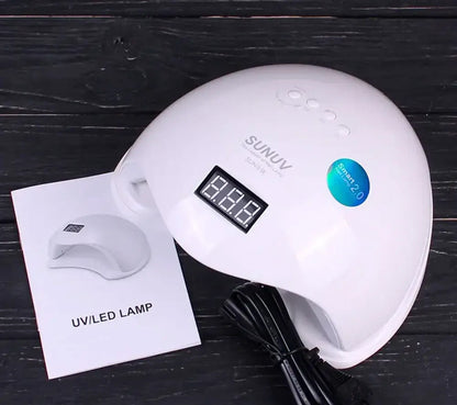 Професійна оригінальна LED-лампа для полімерізації гелю SUNUV  5 PLUS LED/UV White Original 48W