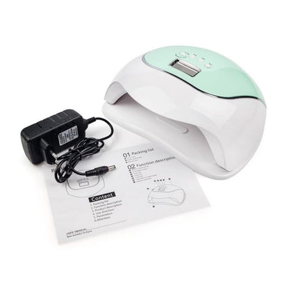 Професійна LED-лампа SUN BQ-V5 Macaroon Green LED+UV 120W