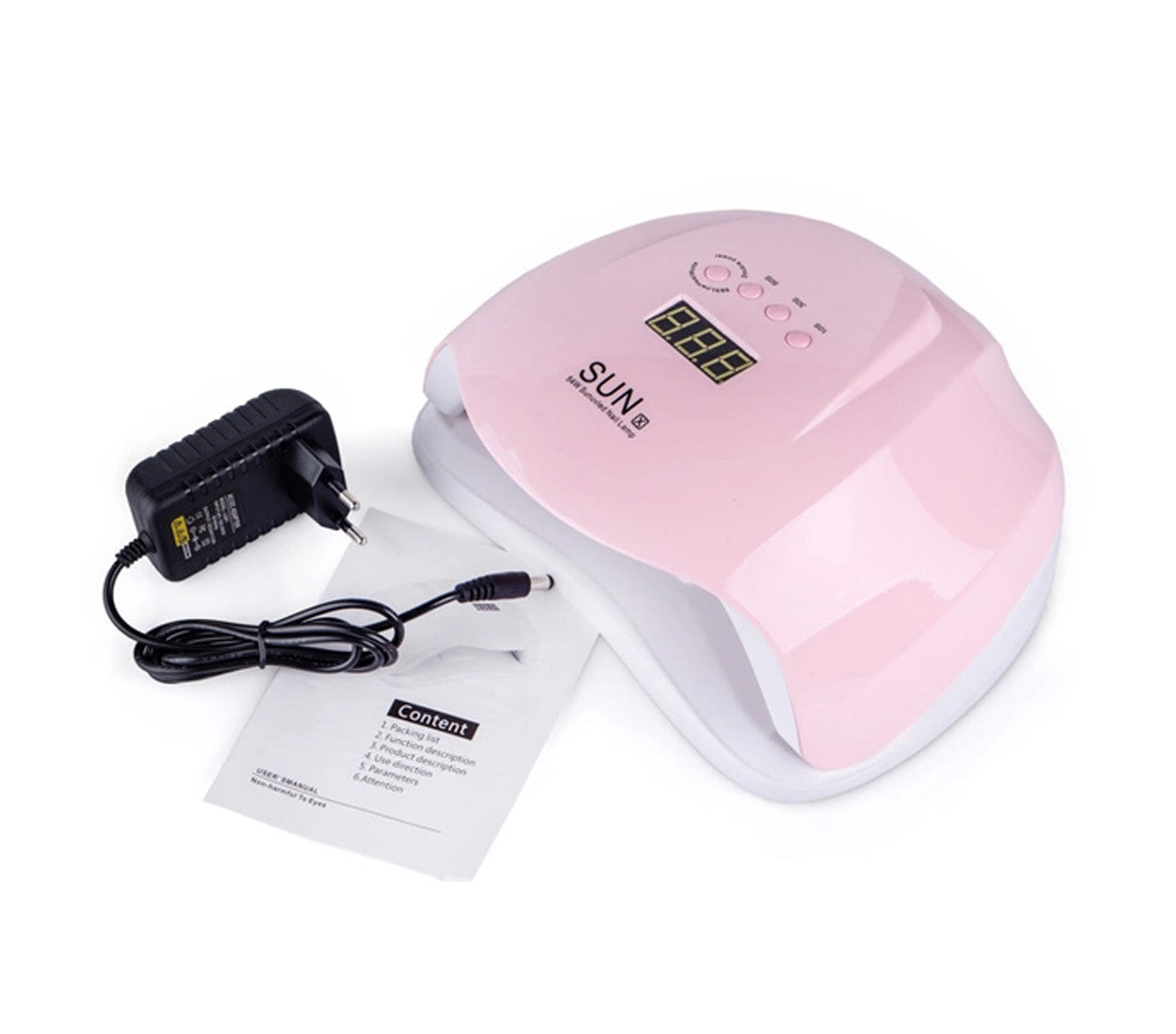 Професійна LED-лампа для полімерізації гелю SUN X LED/UV Pink 54W