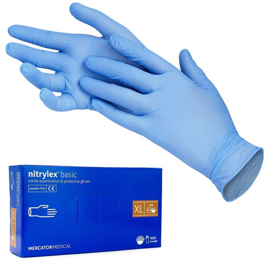 Рукавички нітріловісині  NITRYLEX Basic (3 г) XL 100 шт