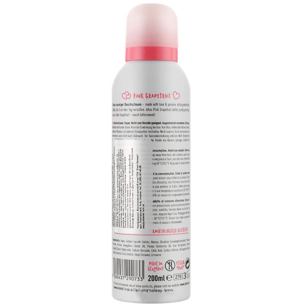 Пінка для душу Bilou Shower Foam Pink Grapefruit, 200 мл